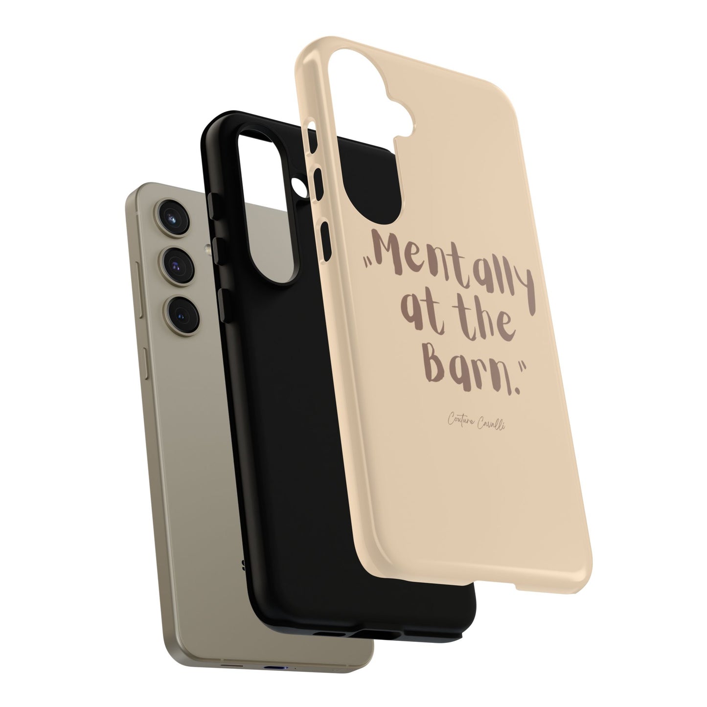 Phone Case — "Mentally at the Barn" Rustic Farmphone Protective Cover