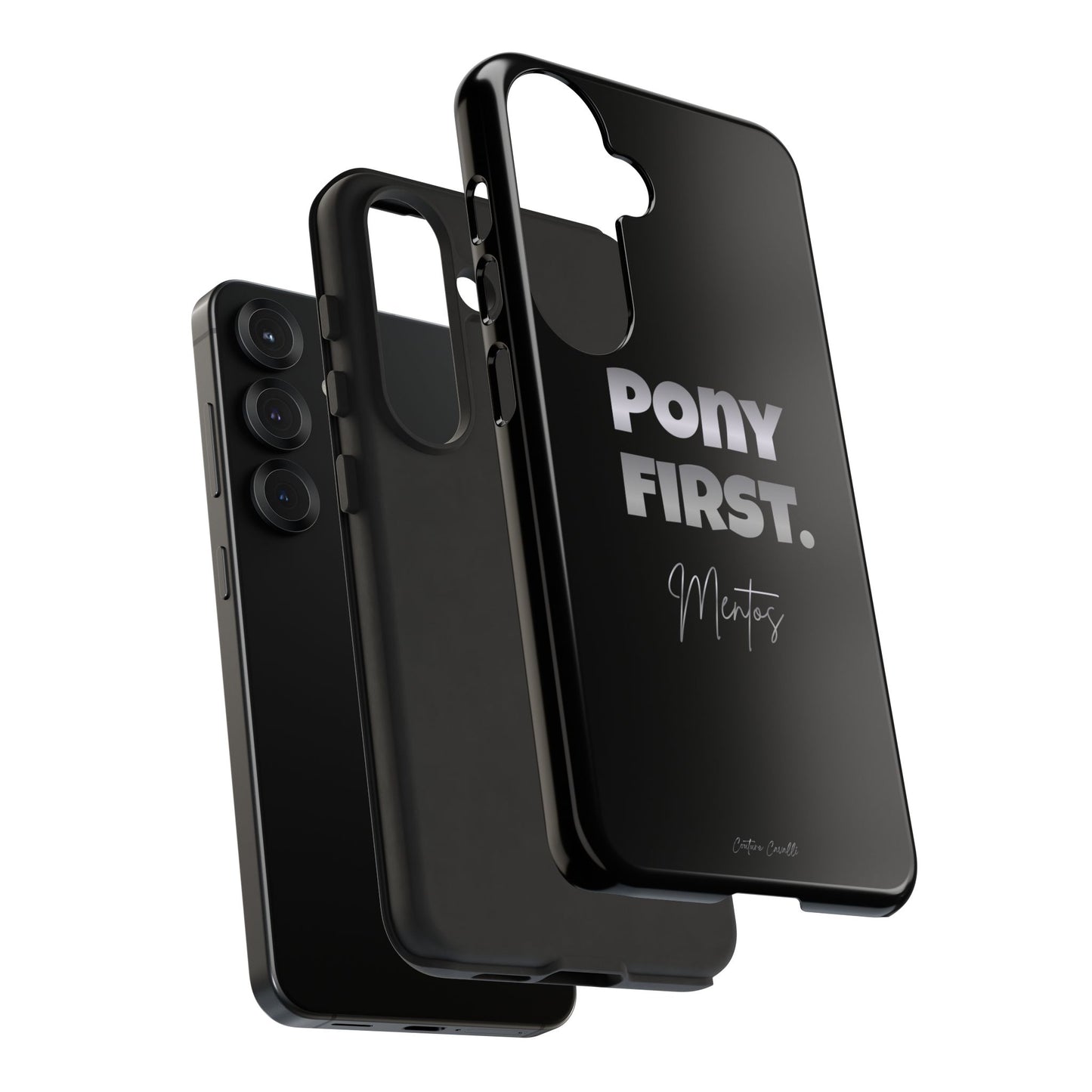 Pony First Matte Tough Phone Case – Equestrian Motivational Phone Cover