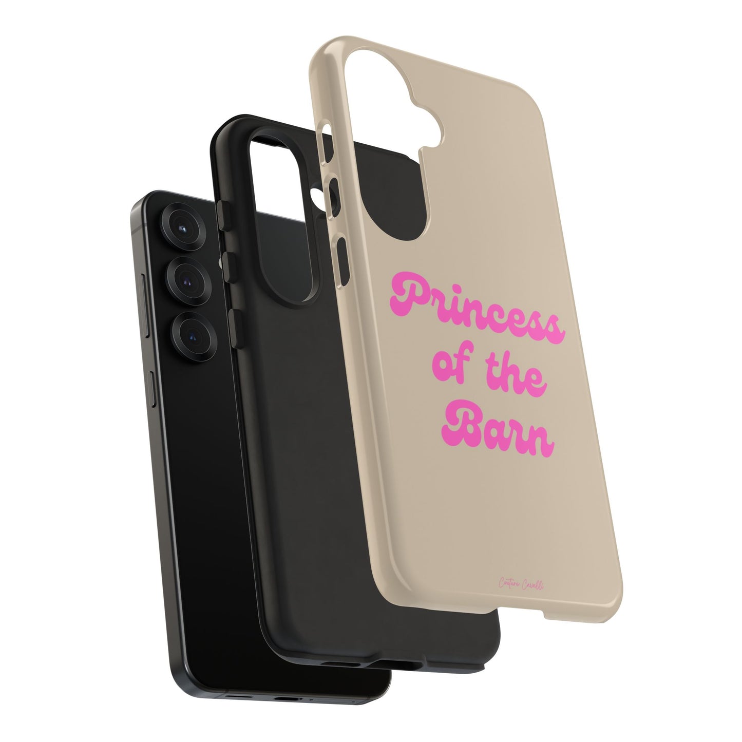 Phone Case — "Princess of the Barn" Pink Script Protective Tough Case