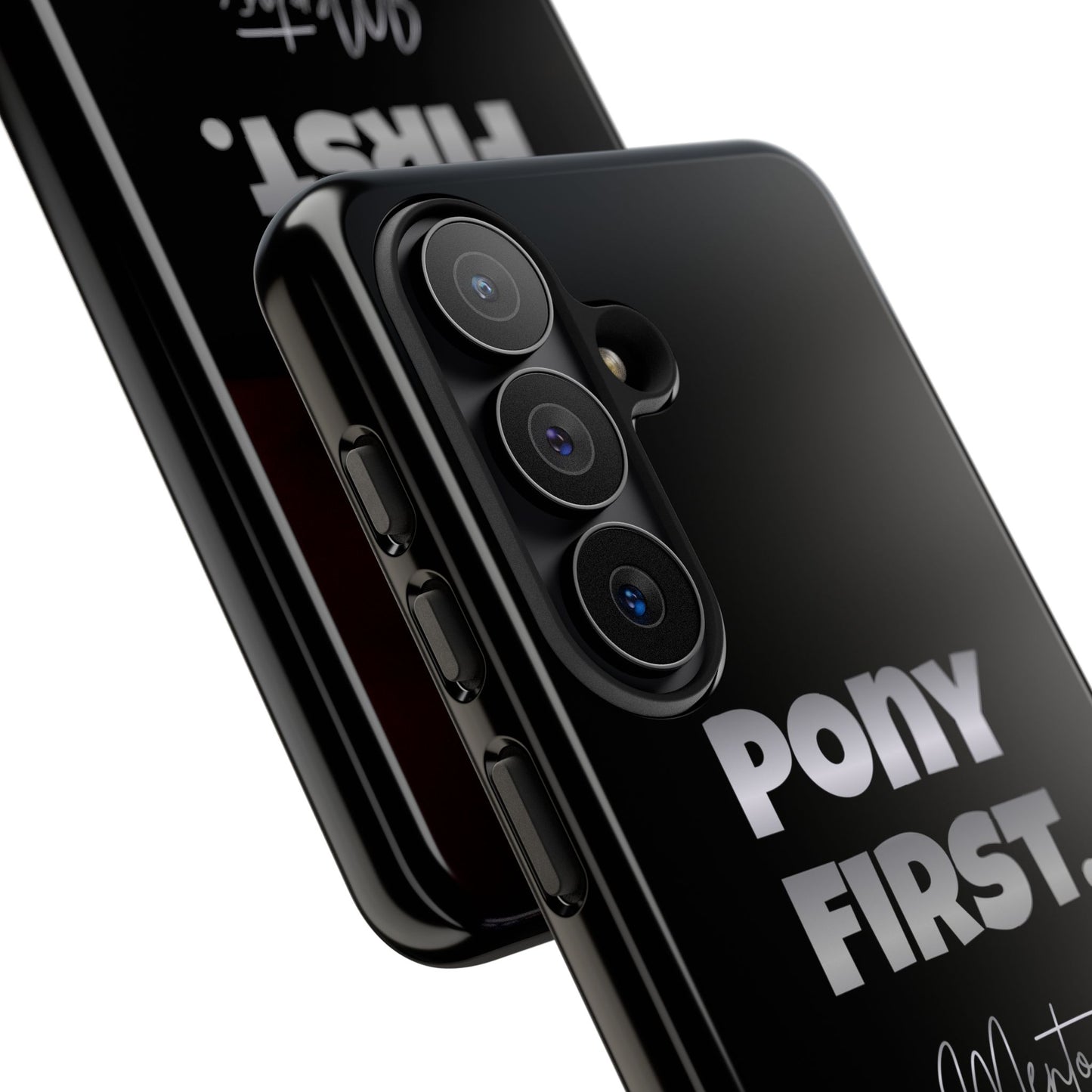 Pony First Matte Tough Phone Case – Equestrian Motivational Phone Cover