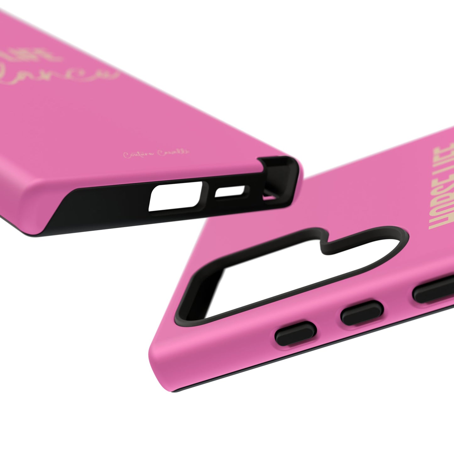 Horse Life Balance Phone Case - Pink Tough Protective Cover