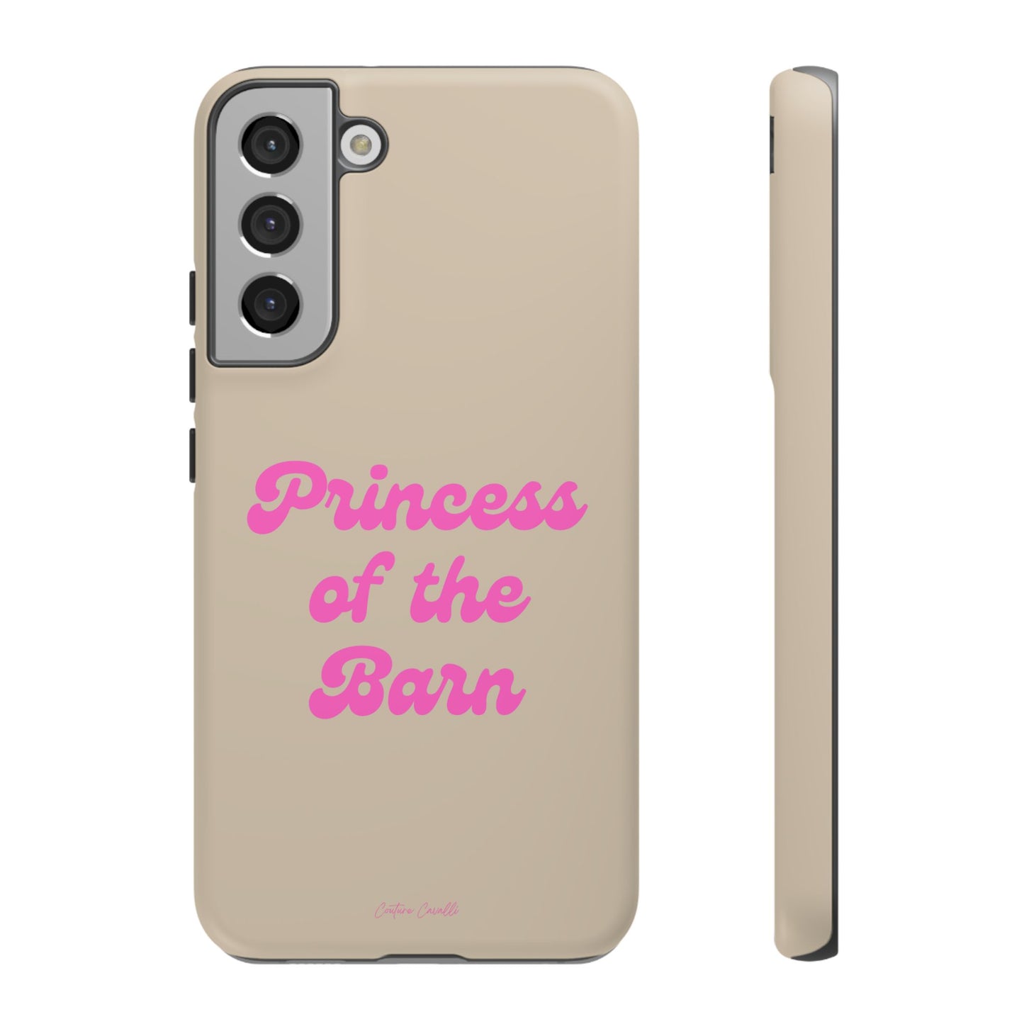 Phone Case — "Princess of the Barn" Pink Script Protective Tough Case