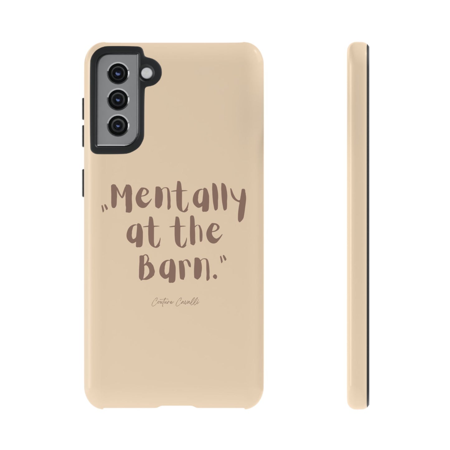 Phone Case — "Mentally at the Barn" Rustic Farmphone Protective Cover