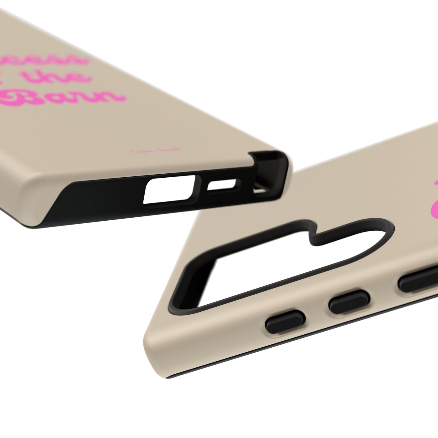 Phone Case — "Princess of the Barn" Pink Script Protective Tough Case