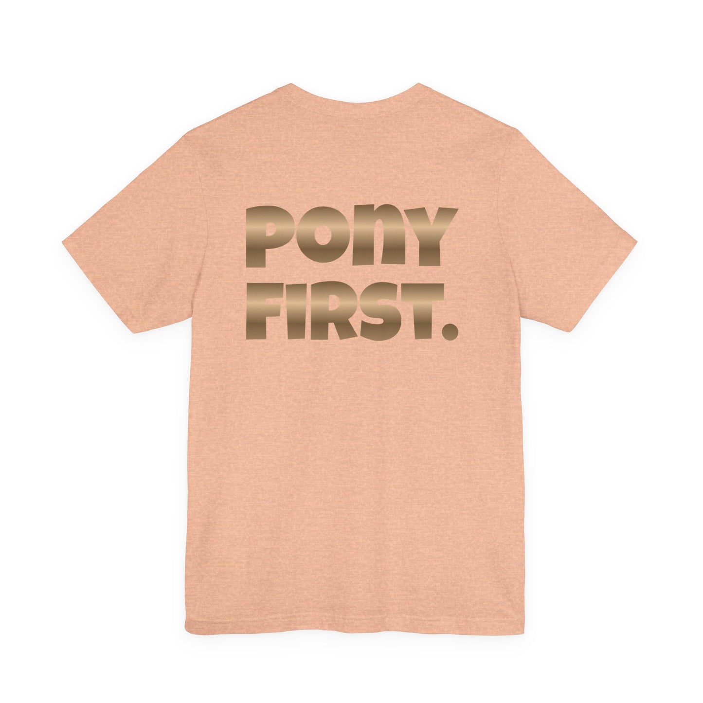 Pony First T-Shirt mit Rückenprint I auf Wunsch mit Ponyname personalisiert