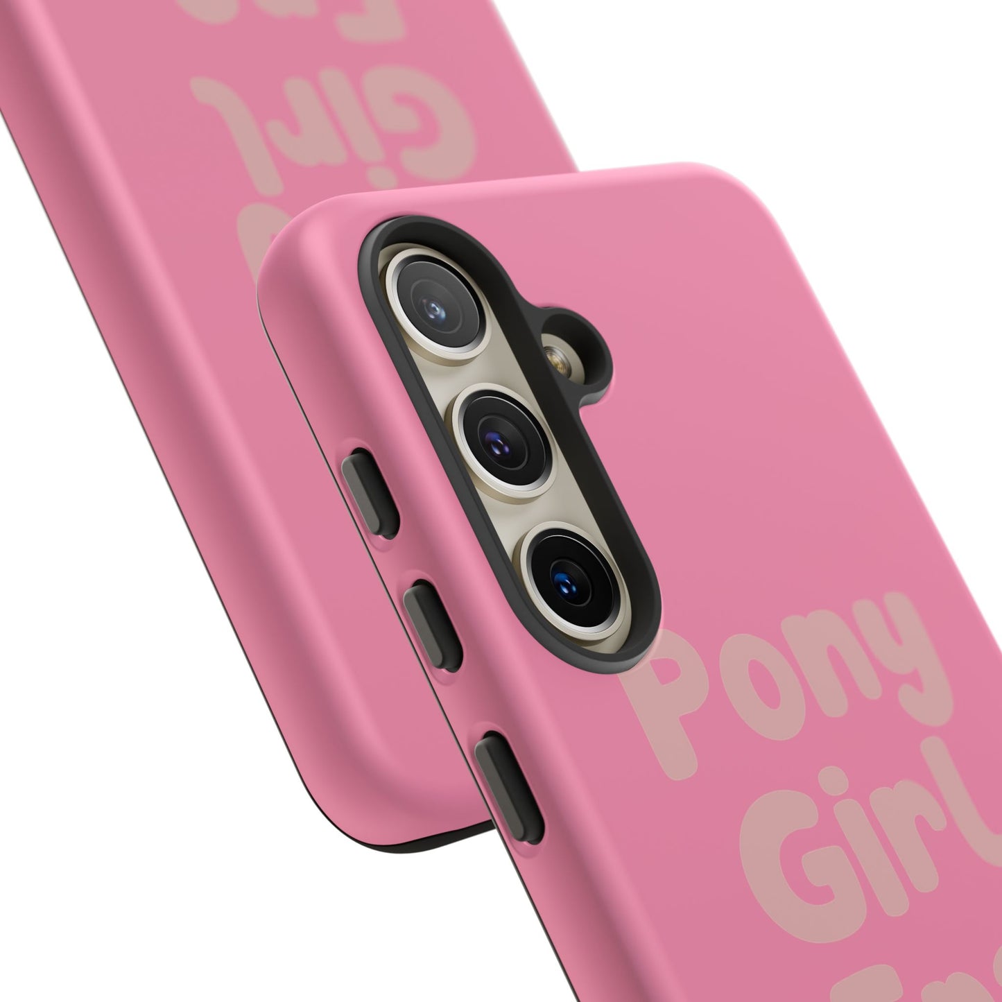 Pony Girl Era Phone Case — Pink Retro Text Protective Tough Case