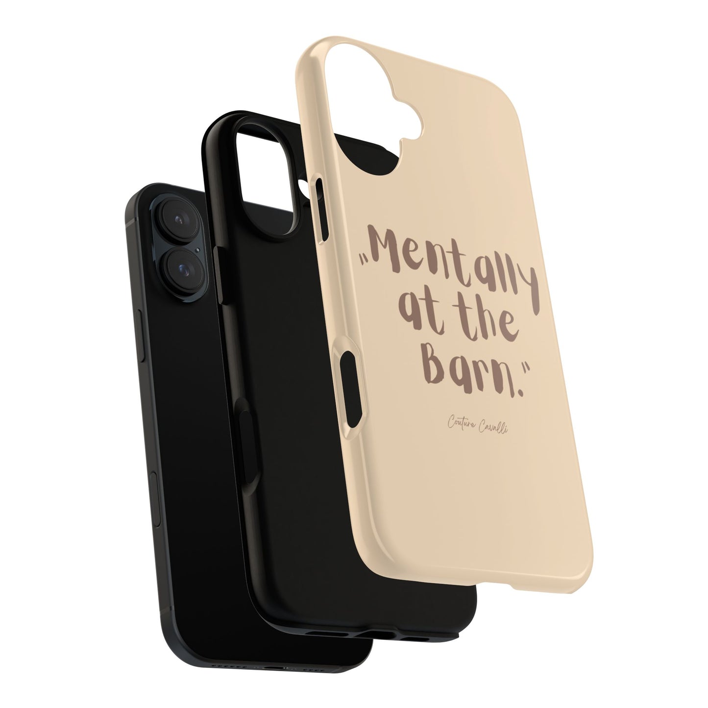 Phone Case — "Mentally at the Barn" Rustic Farmphone Protective Cover