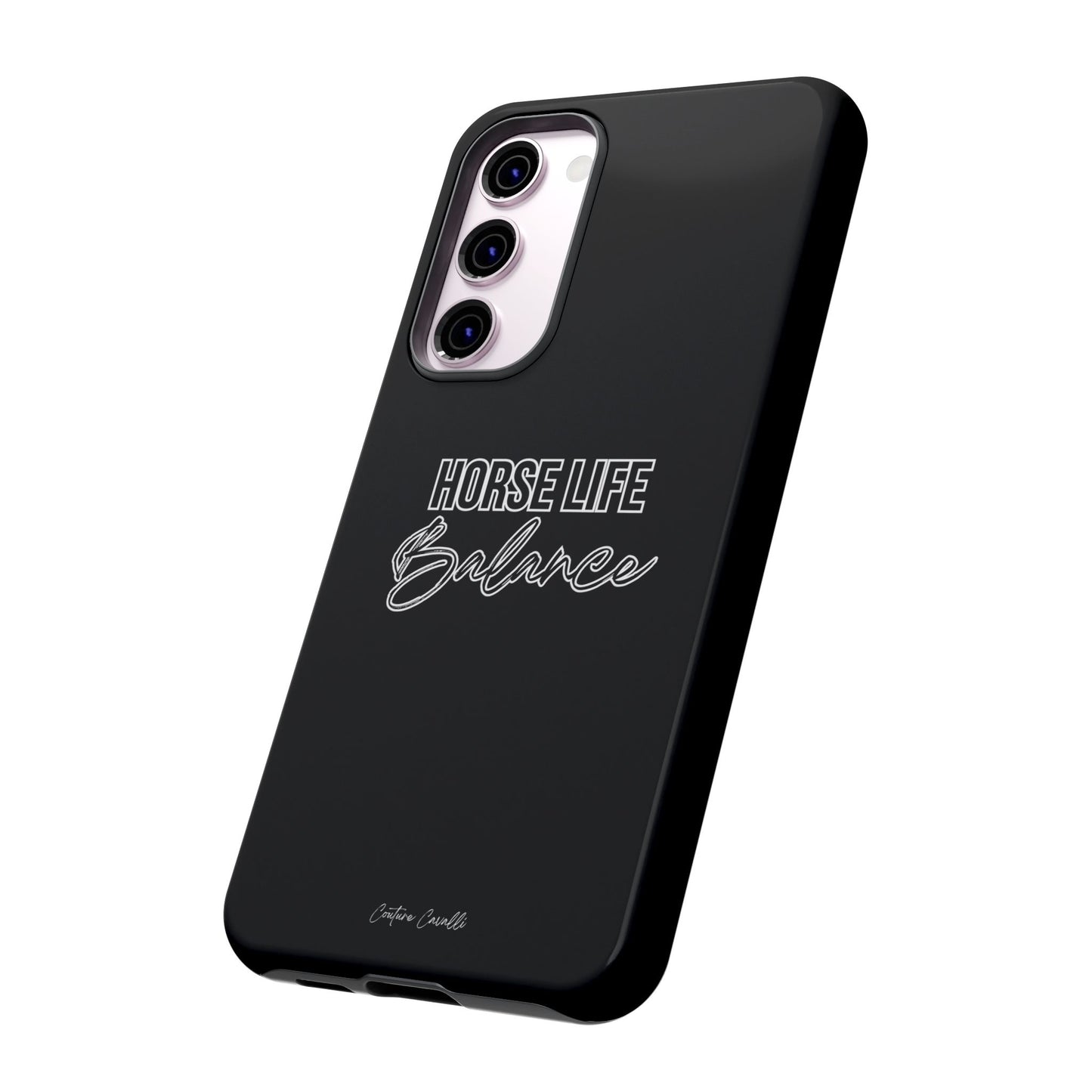 Phone Case - "Horse Life Balance" Glossy Tough Protective Case for Equestrians