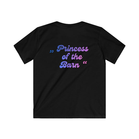 Princess of the Barn Shirt Kinder I Horse Girl Shirt I Pferdemädchen Geschenk I Pony Shirt Mädchen I Stall Prinzessin Outfit