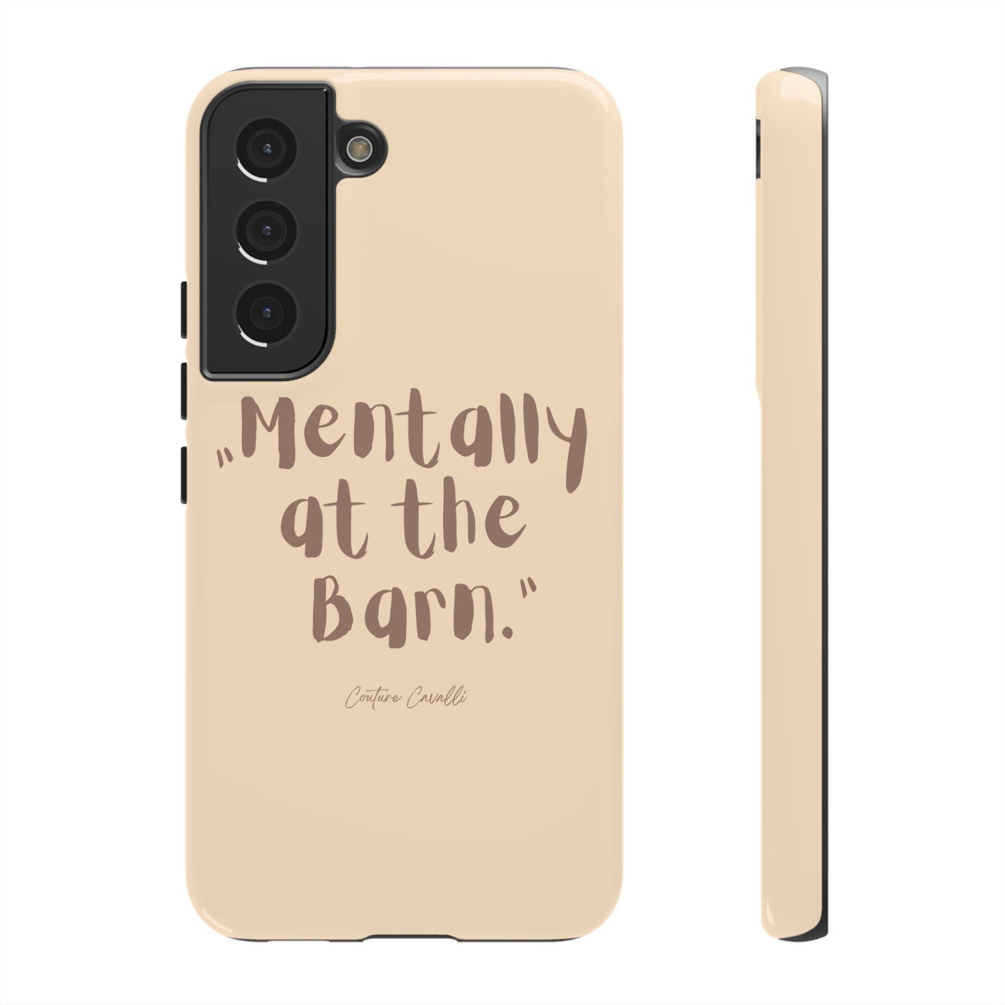 Phone Case — "Mentally at the Barn" Rustic Farmphone Protective Cover