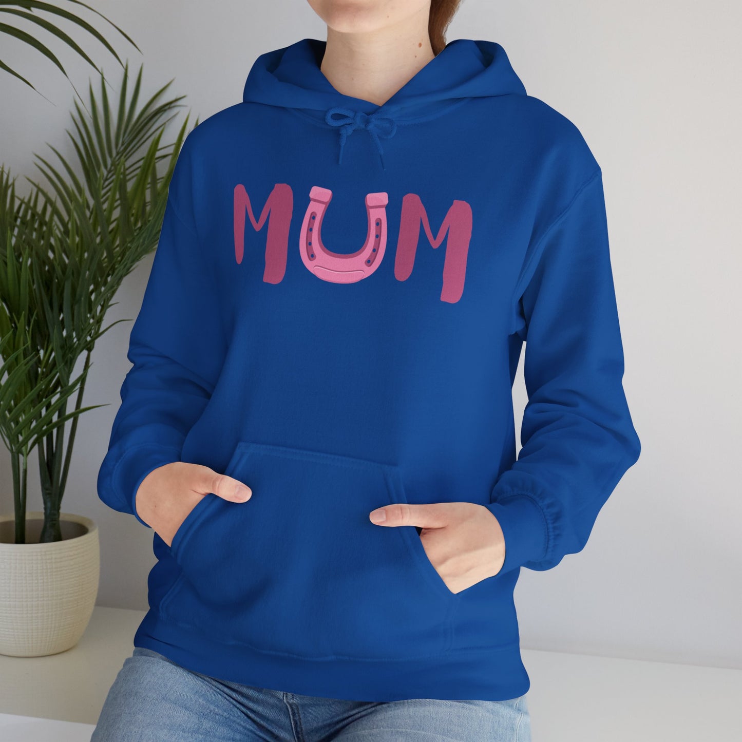 MUM Reitsport Hoodie personalisiert mit Pferdename – Pink Horse Mum Hoodie – Geschenk für stolze Pferde-Mama