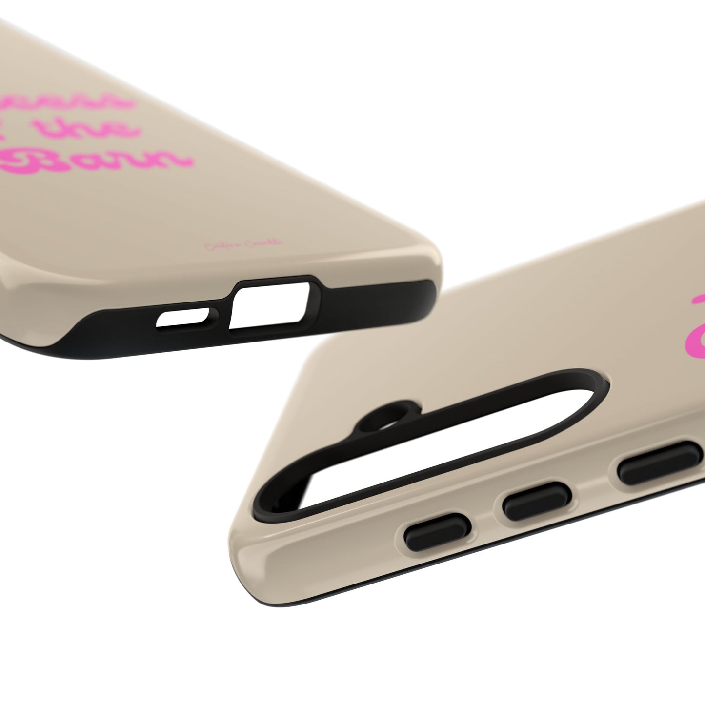 Phone Case — "Princess of the Barn" Pink Script Protective Tough Case