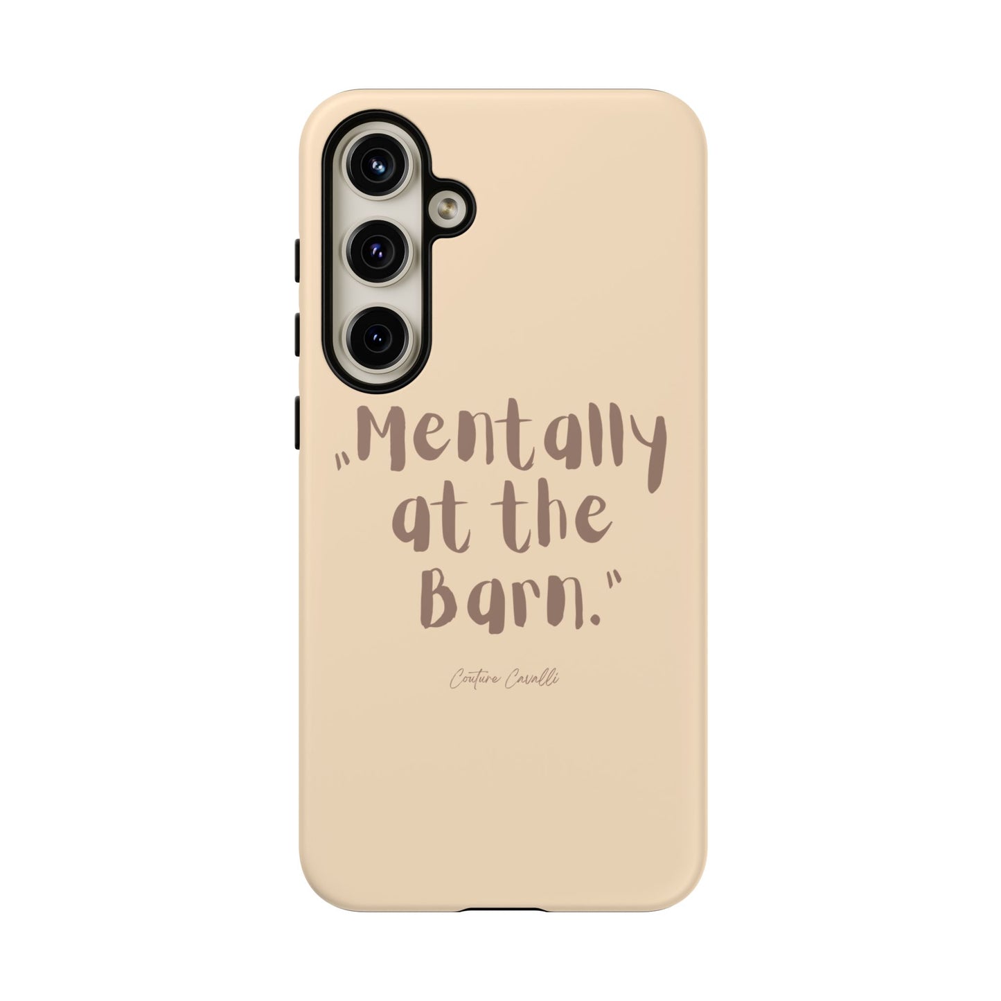 Phone Case — "Mentally at the Barn" Rustic Farmphone Protective Cover
