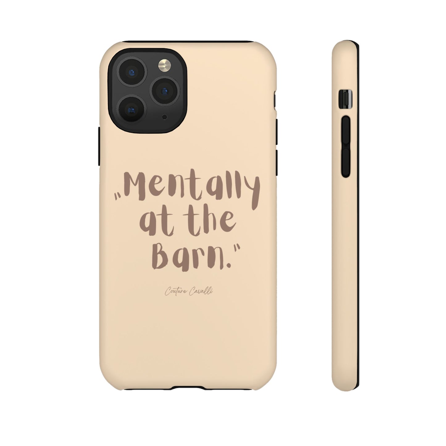 Phone Case — "Mentally at the Barn" Rustic Farmphone Protective Cover