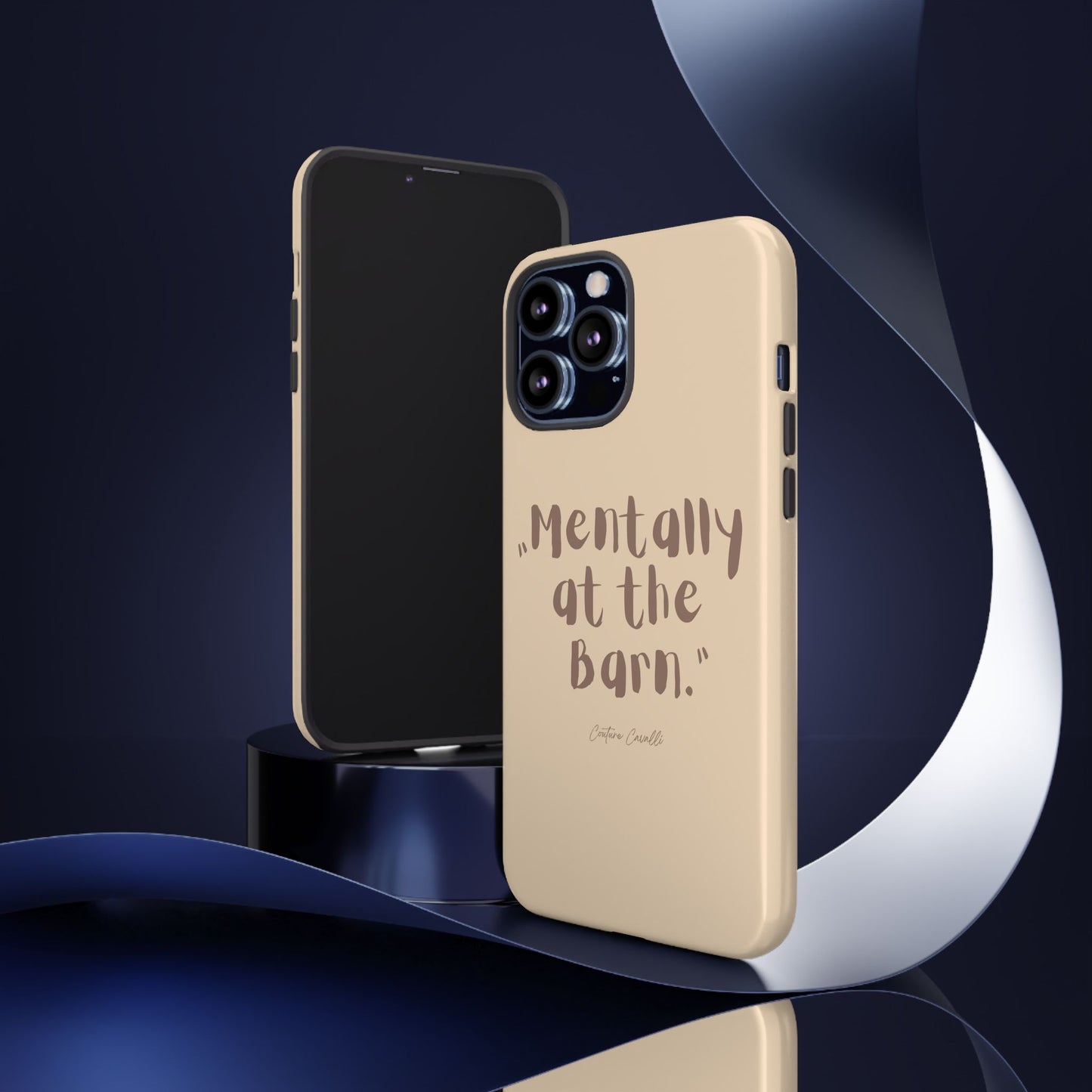 Phone Case — "Mentally at the Barn" Rustic Farmphone Protective Cover
