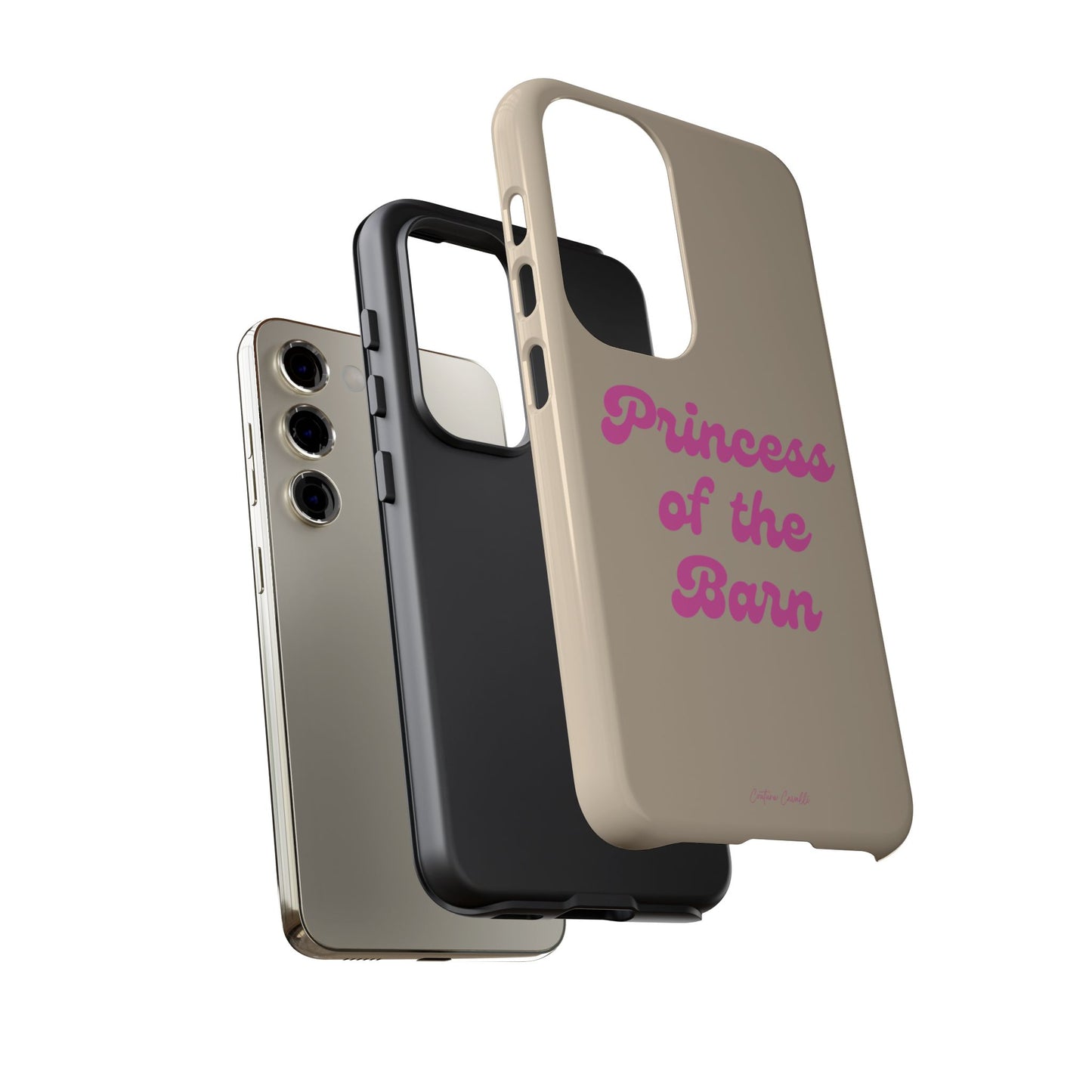 Phone Case — "Princess of the Barn" Pink Script Protective Tough Case