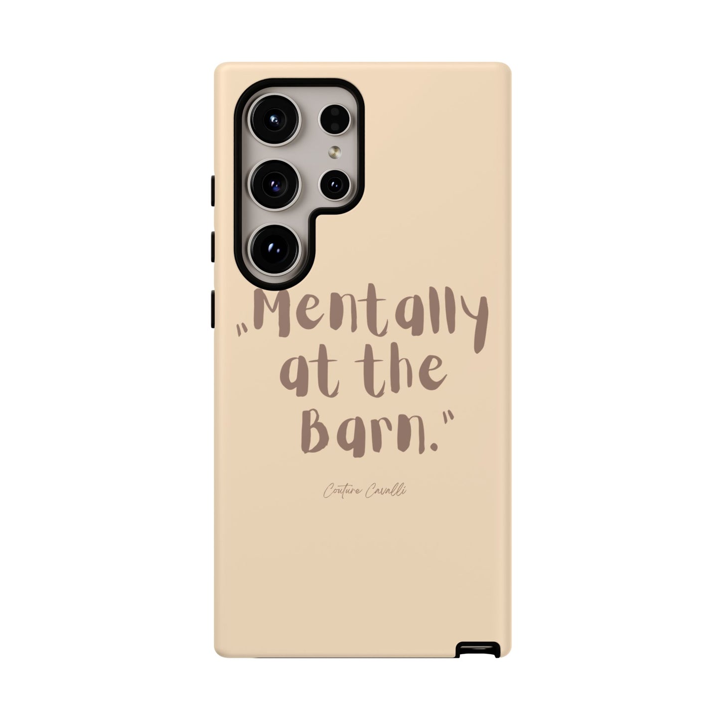Phone Case — "Mentally at the Barn" Rustic Farmphone Protective Cover