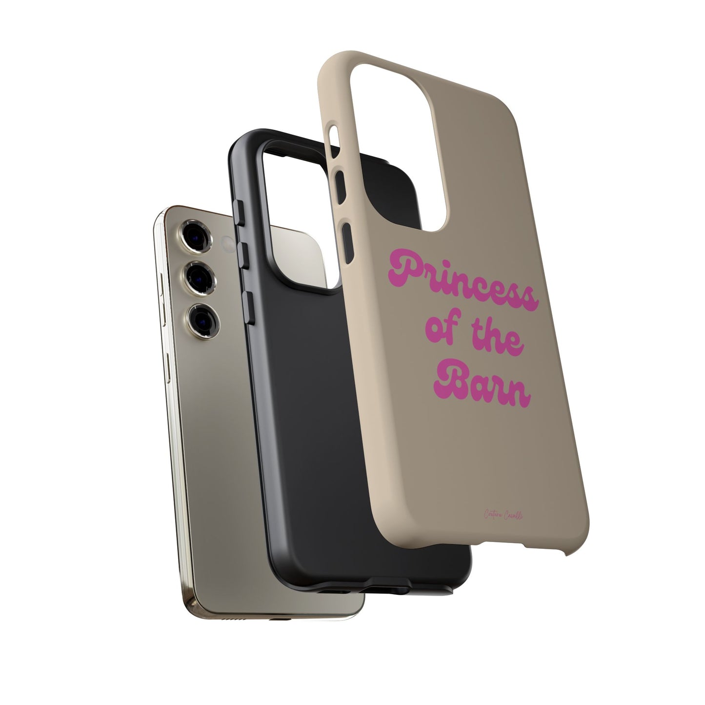 Phone Case — "Princess of the Barn" Pink Script Protective Tough Case