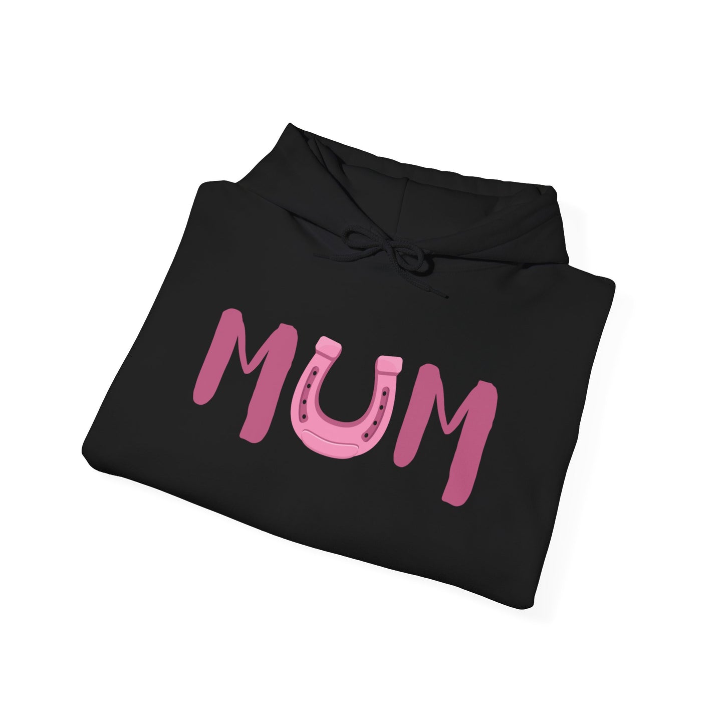 MUM Reitsport Hoodie personalisiert mit Pferdename – Pink Horse Mum Hoodie – Geschenk für stolze Pferde-Mama