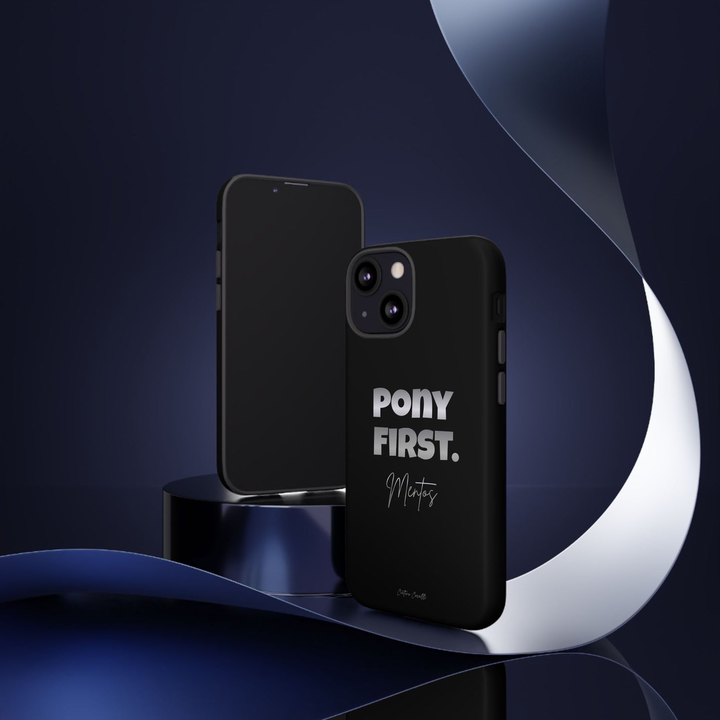 Pony First Matte Tough Phone Case – Equestrian Motivational Phone Cover