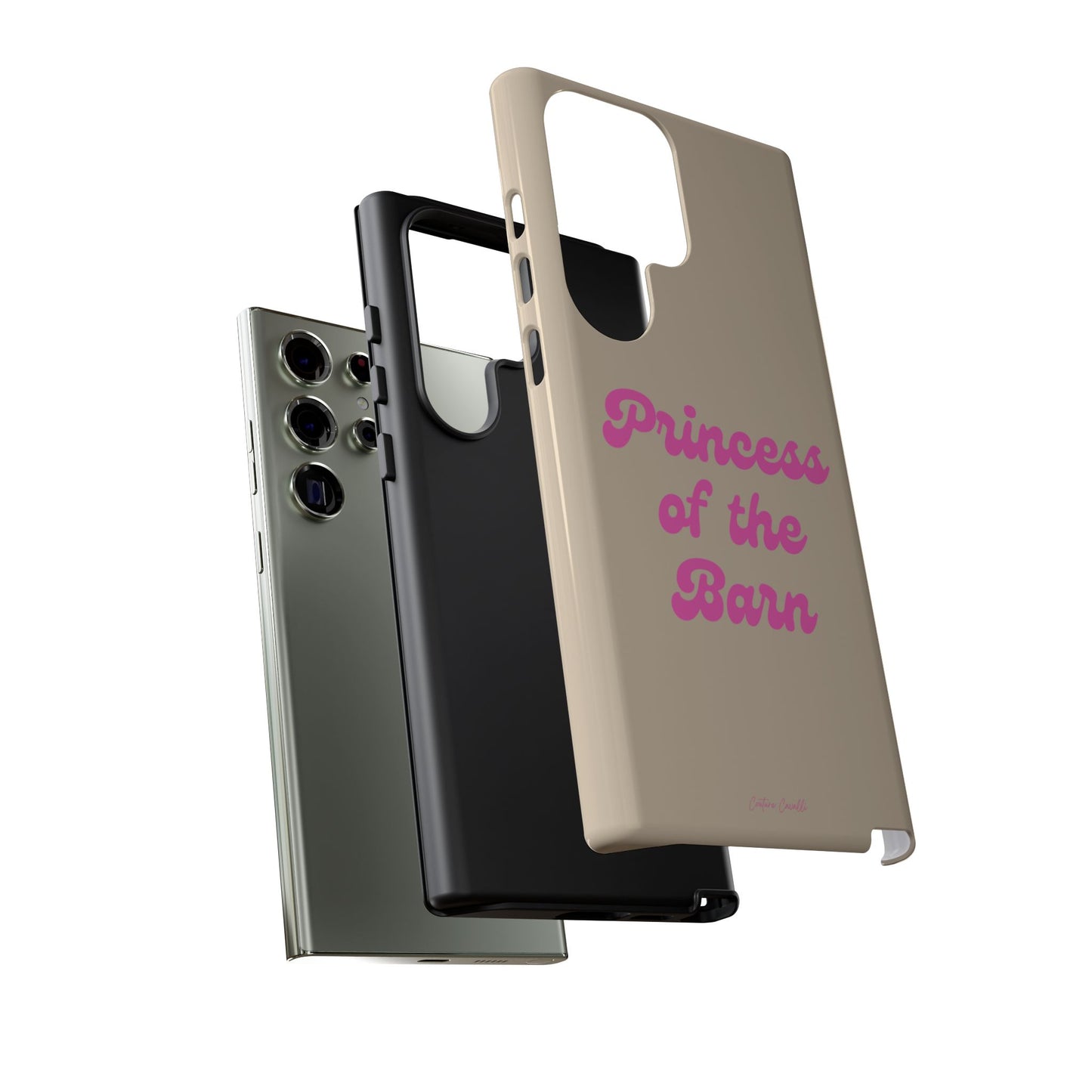 Phone Case — "Princess of the Barn" Pink Script Protective Tough Case