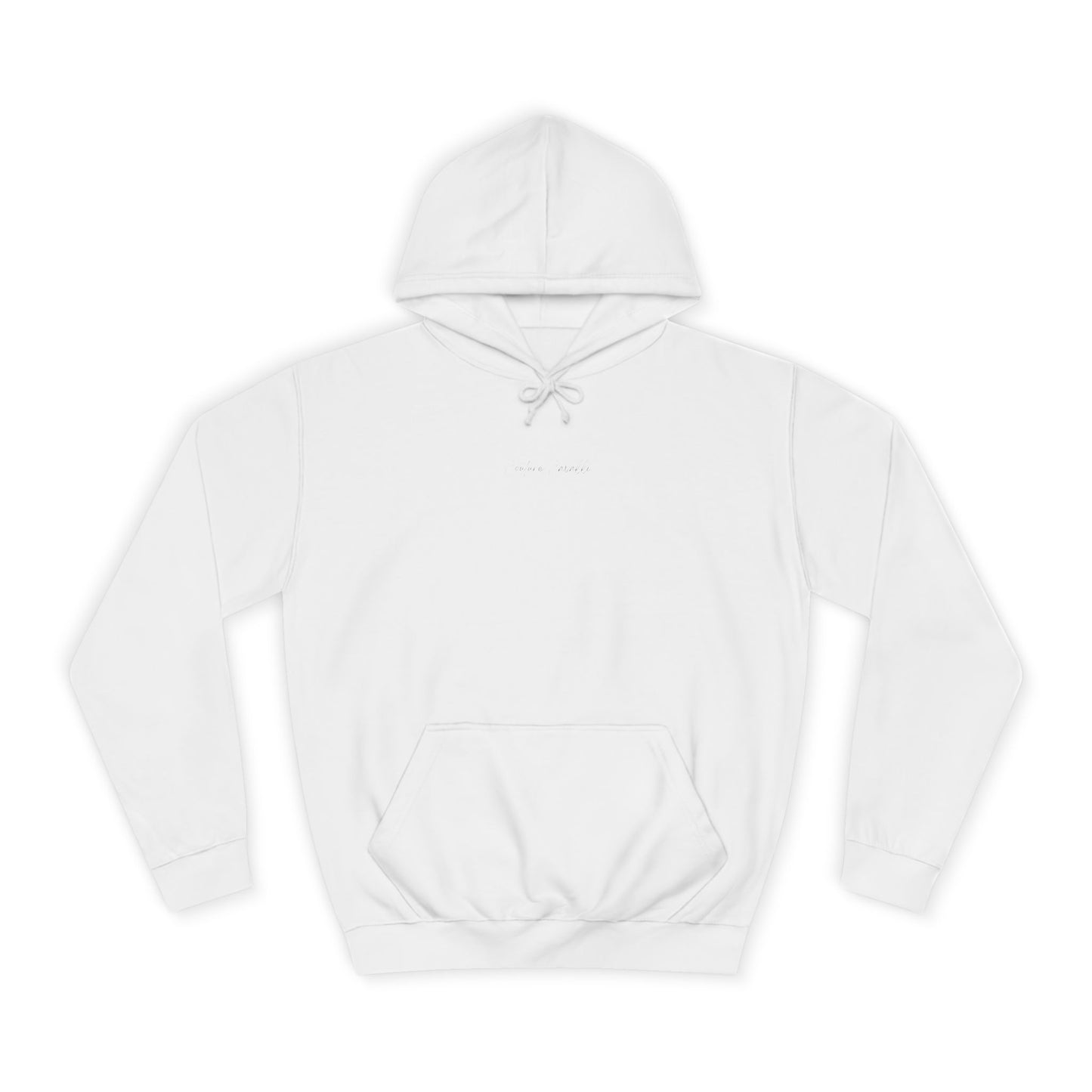 College Hoodie — 'PONY FIRST.' Metallic Back Print, Casual Campus Pullover