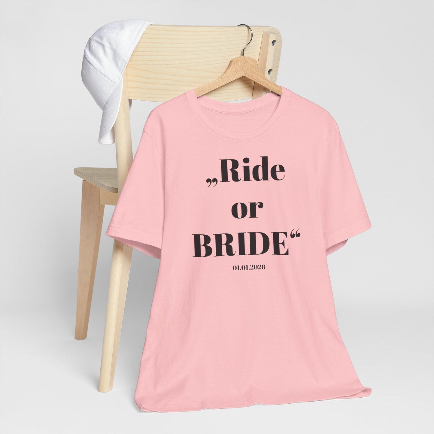 Ride or Bride T‑Shirt I Braut — Equestrian Bride Wedding Tee I Stable Bride I Junggesellinnenabschied I JGA Ideen Frau