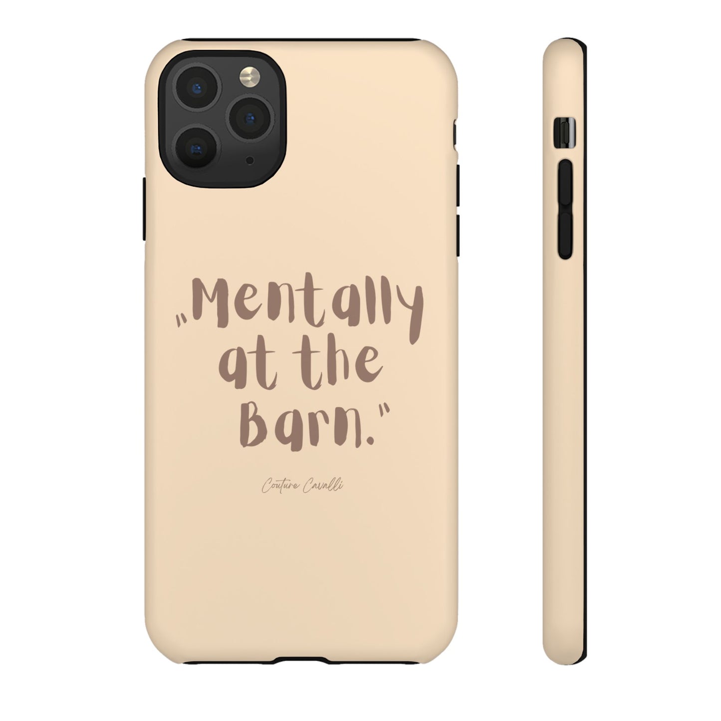 Phone Case — "Mentally at the Barn" Rustic Farmphone Protective Cover