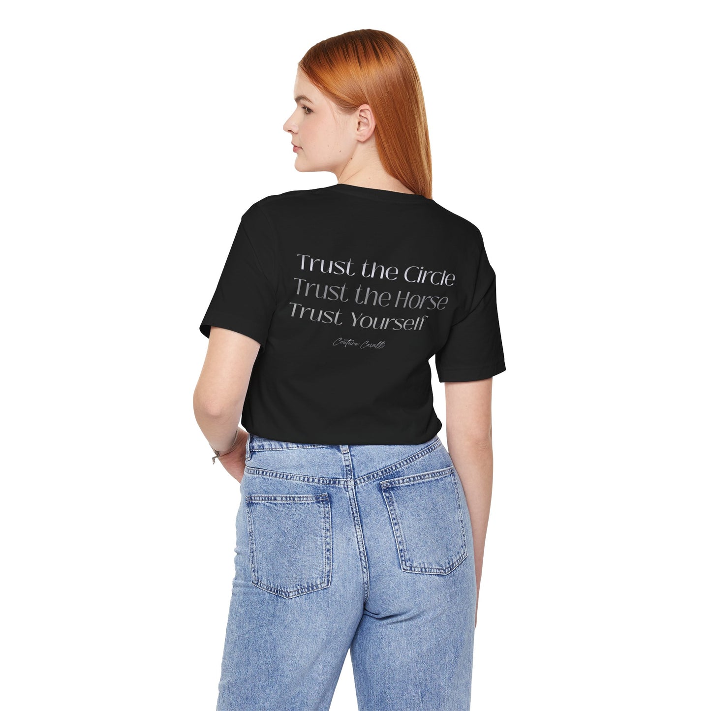 Trust the Circle Voltigieren T-Shirt – Minimalistischer Statement Print