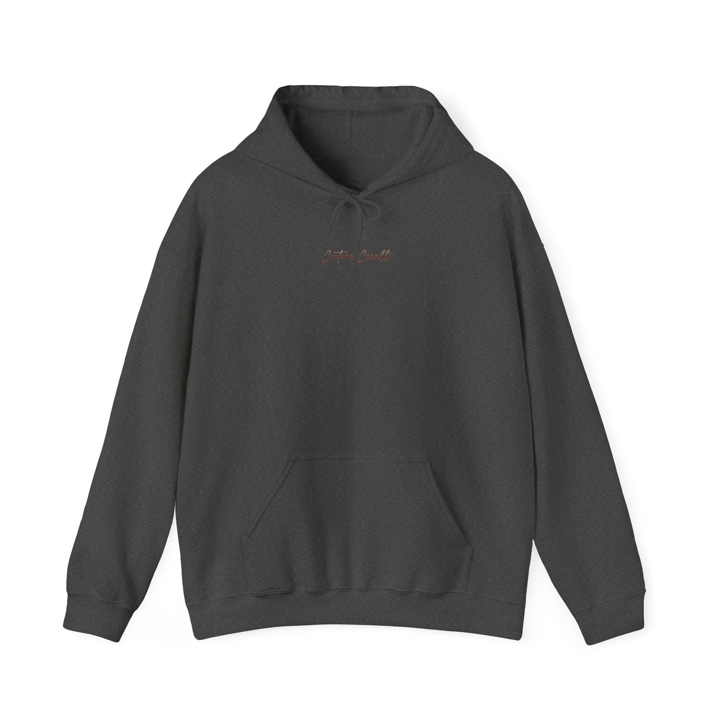 Horse First Hoodie — Equestrian White Pullover with 'Horse First.' Gold Script