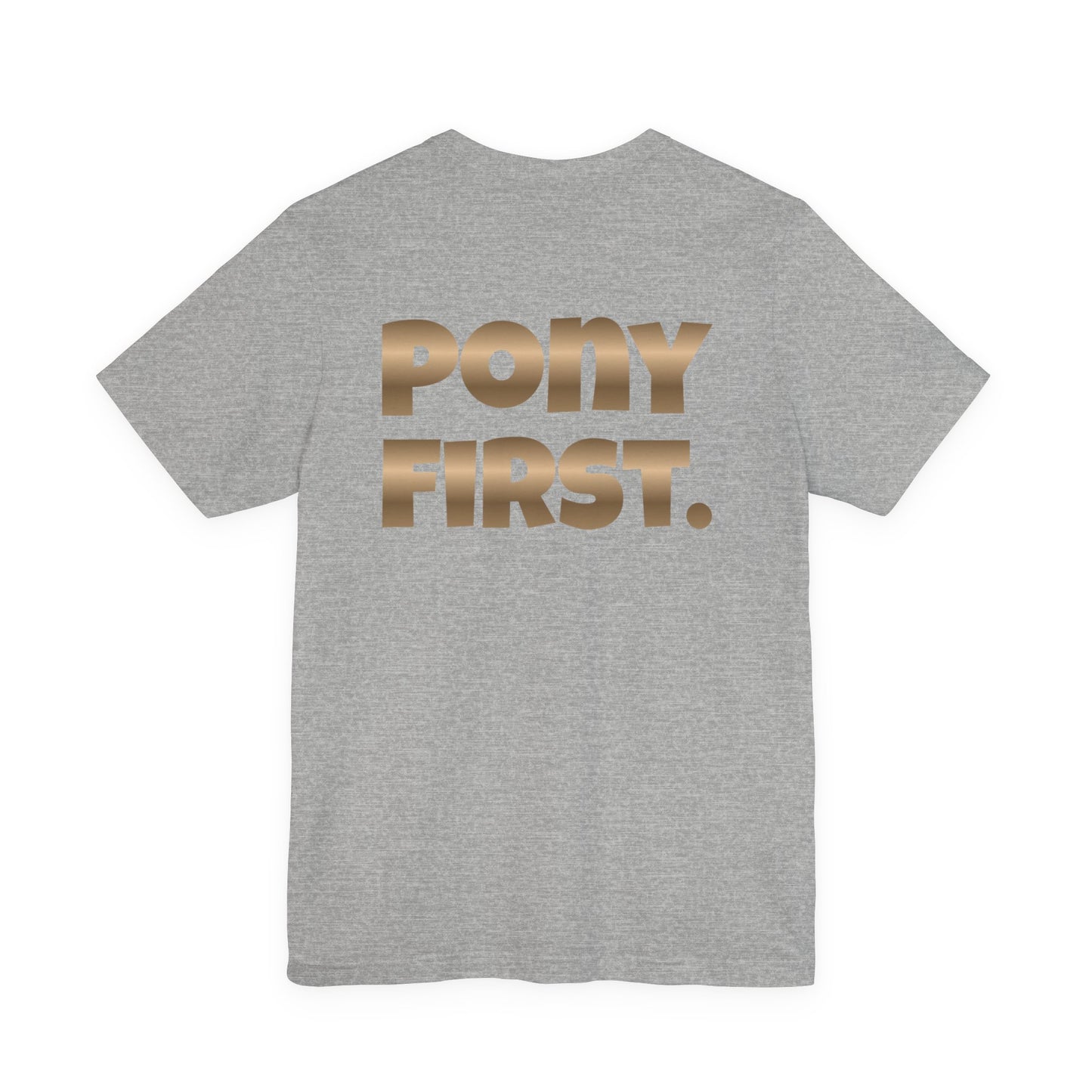 Pony First T-Shirt mit Rückenprint I auf Wunsch mit Ponyname personalisiert