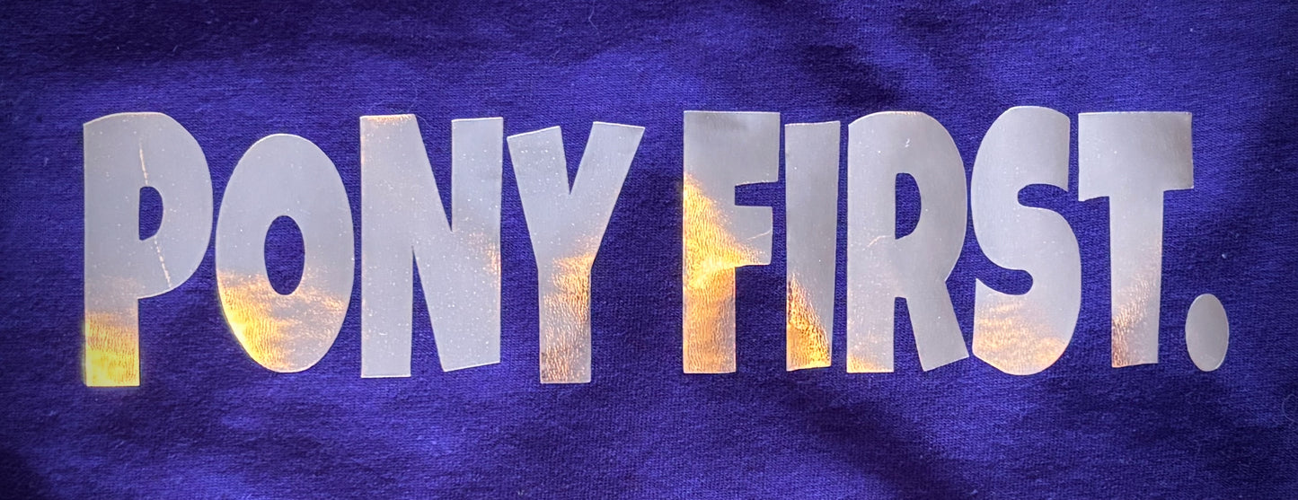 CC Pony first. Statement T-Shirt