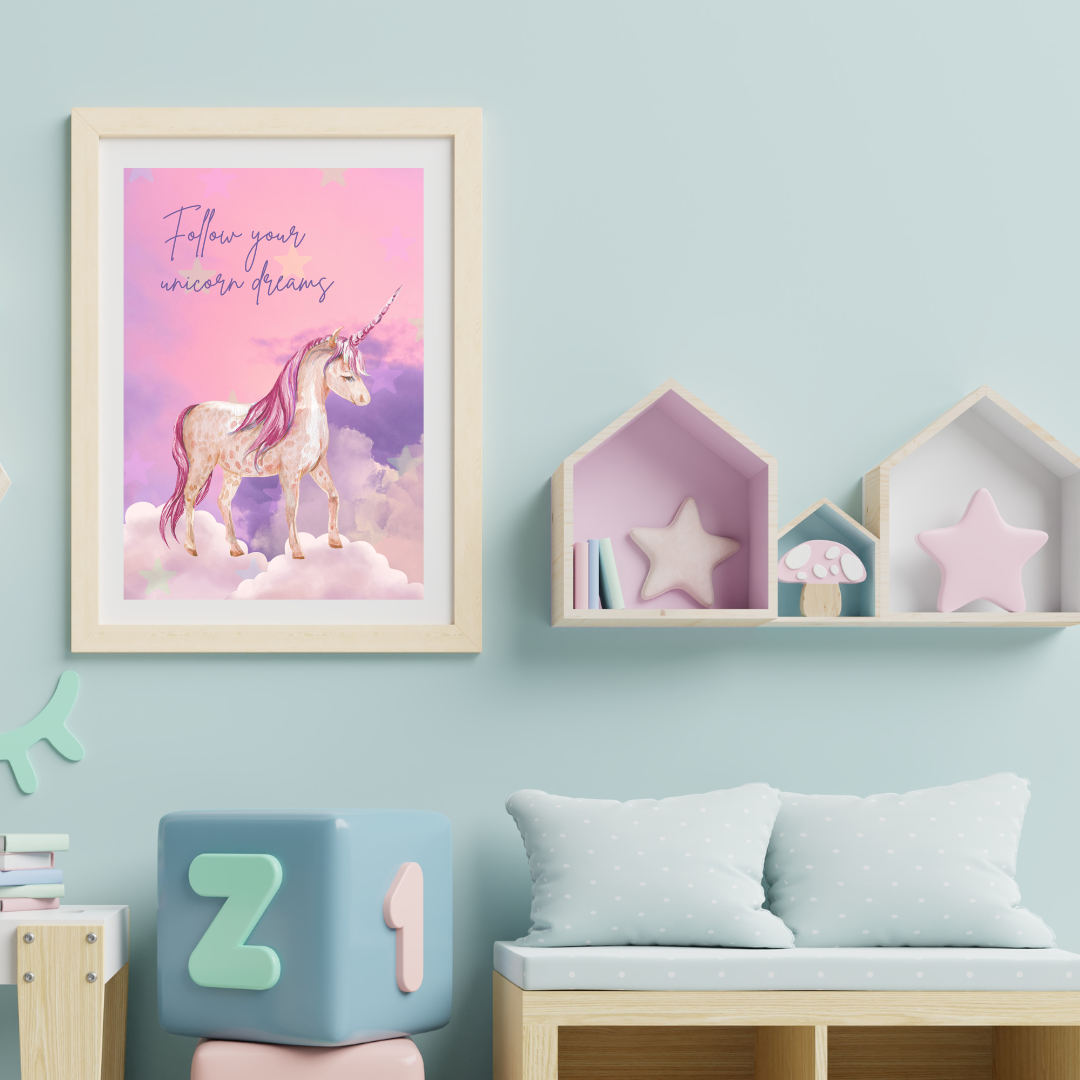 Poster Follow your unicorn dreams